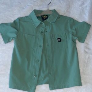 Athletic Works Mint Green Kids Button Down Shirt